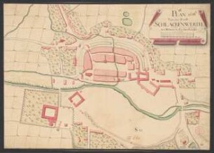 Plan von der Stadt Schlackenwerth aus Böhmen im Saatzer Crayse