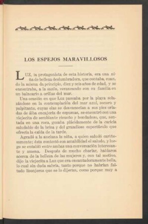 Los espejos maravillosos