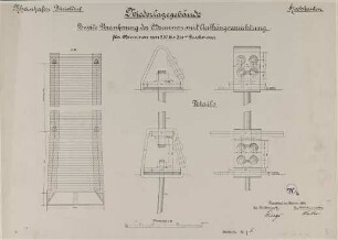 Niederlagegebäude, Verankerung der Brunnen