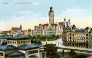 Leipzig. Blick auf's Neue Rathaus