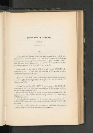 Étude sur le Sénégal. (Courtet)