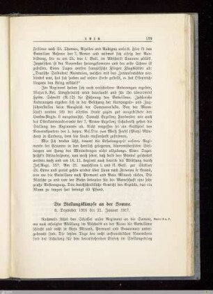 Die Stellungskämpfe an der Somme