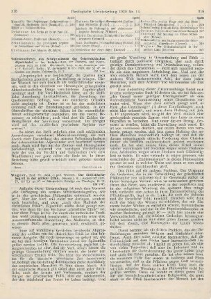 315-317 [Rezension] Wagner, Friedrich, Der Sittlichkeitsbegriff in der antiken Ethik