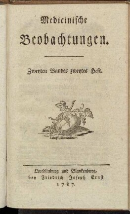 Zweyten Bandes zweytes Heft