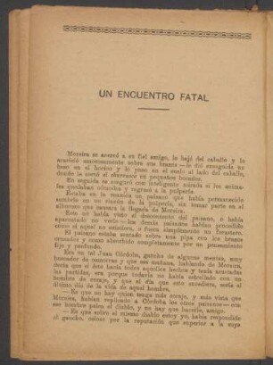 Un encuentro fatal