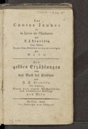 Les Contes Jaunes ou le Livre de l'Enfance