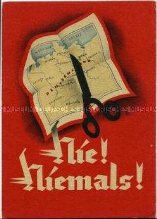 Postkarte zum "Volksbegehren für Einheit und gerechten Frieden"