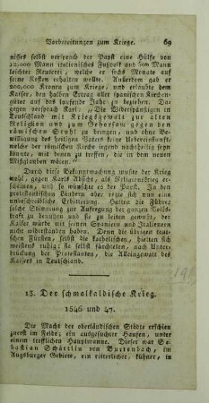 13. Der schmalkaldische Krieg. 1546 und 47