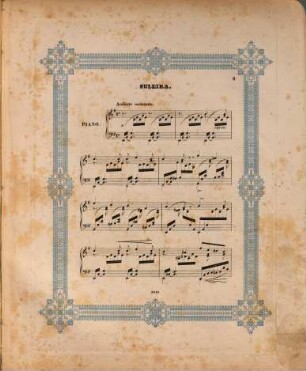 Mendelssohn's Lieder : für das Pianoforte übertragen, 6. Winterlied. Suleika