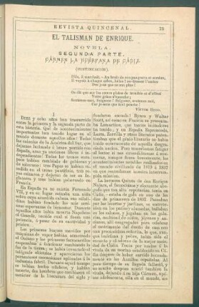 El talismán de Enrique. : Novela. Segunda parte. Carmen la huérfana de Cádiz. (Continuación).