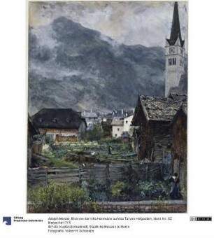 Blick von der Villa Herrmann auf das Tal von Hofgastein