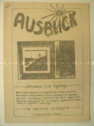 Hektografiertes Informationsblatt einer kirchlichen Oppositionsgruppe aus Magdeburg