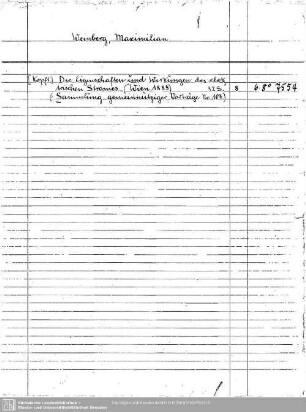 Weinberg, Maximilian