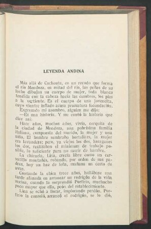 Leyenda andina