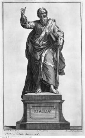 Le statue de' dodici apostoli esistenti nella Basilica Lateranense scolpite da celebri autori, San Giovanni in Laterano, der heilige Paulus