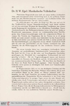 1: Musikalische Volkskultur