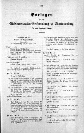 In nicht öffentlicher Sitzung (223), 29. Juni 1911