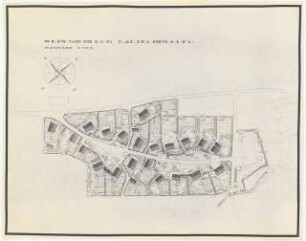 Werksiedlung Kaltenbrunnen (Vorarlberger Illwerke), Bregenz: Lageplan mit Gartenplan 1:500