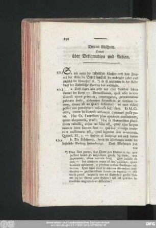 Dritter Abschnitt. Etwas über Deklamation und Action.