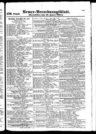 326.Ausgabe. Samstag, 16. Januar 1915