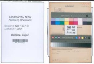 Entnazifizierung Eugen Beilharz , geb. 05.12.1897 (Amtsgehilfe)
