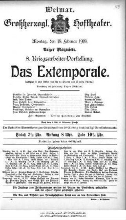 Das Extemporale
