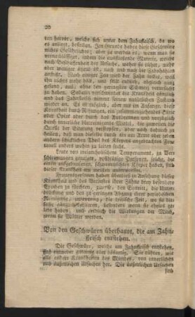 Von den Geschwüren überhaupt, die am Zahnfleisch entstehen.
