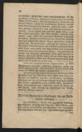Von den Geschwüren überhaupt, die am Zahnfleisch entstehen.