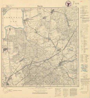 1763 (alte Nr.: 448) Zanow, Meßtischblatt (4cm - Karte)