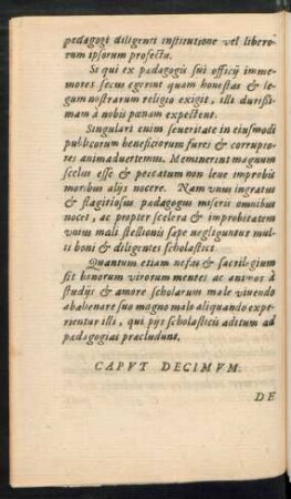Caput Decimum. De Cantionibus Quae hostiatim fiunt.