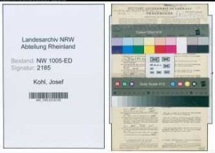 Entnazifizierung Josef Kohl , geb. 13.09.1899 (Versandleiter)