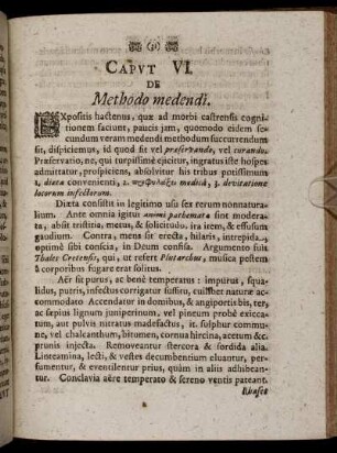 Caput VI. De Methodo medendi