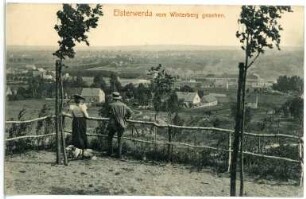 Elsterwerda. Blick vom Winterberg auf Elsterwerda