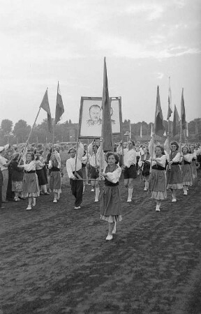 Volksfest in Karlshorst : Demonstration