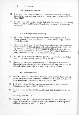 II.3. Hamburg in Reisebeschreibungen