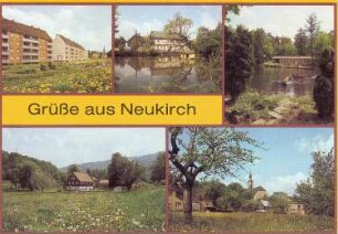 Neukirch. Ortsansichten, Ansichtskarte