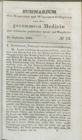 14. September 1839. No. 18.