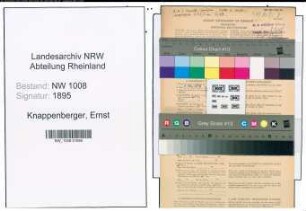 Entnazifizierung Ernst Knappenberger , geb. 07.06.1910 (Buchhalter)