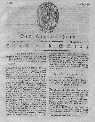 Nro. 197, Donnerstag den 2. October 1806
