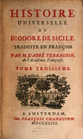 Histoire Universelle De Diodore De Sicile, 3