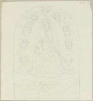 Maria mit Kind, von einer Maestà unweit San Fortunato bei Montefalco