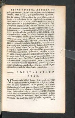 LXVIII. Loretus Victorius.