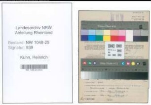 Entnazifizierung Heinrich Kuhn , geb. 05.03.1884 (Haendler)