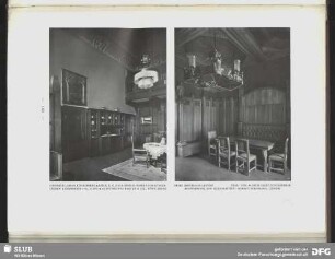 Diele, zugleich Speisezimmer eines bürgerlichen Landhauses