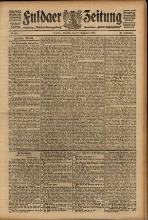 Dritte Ausgabe vom Samstag, den 19. Dezember 1908.