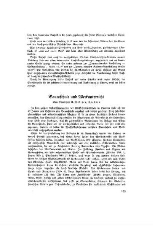 Baumschule und Werkunterricht