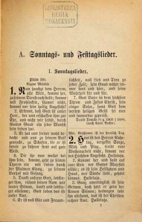 Gesangbuch für Kirche, Schule und Haus :  ([Anhang:] Gebete.) (Nachtrag dazu vergl. beigebunden dem Evang.-luth. Gesangbuch der Hannoverschen Landeskirche ... (1) = 8o Liturg. 1/1363 k)