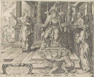 Daniel weigert sich, Bel anzubeten, Blatt 1 aus der Folge "Die Geschichte von Daniel, Bel und dem Drachen"