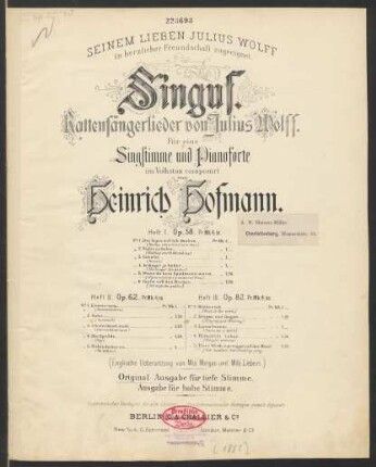 Heft 1, No. 5: Wenn du kein Spielmann wärst : Op. 58, No. 5