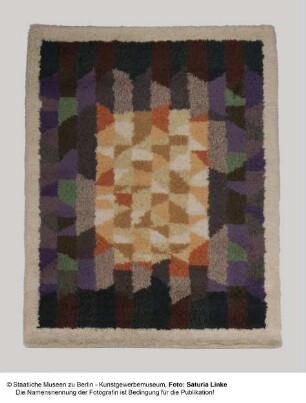 Rya-Teppich mit geometrischem Muster